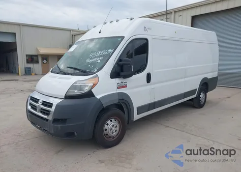 2017 Ram Promaster 3500 Cargo Van High Roof 159 Wb Ext из США, поврежденный, VIN 3C6URVJG2HE544719